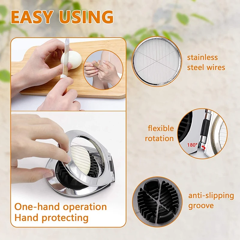 MLGB Яйцерезка для яйца всмятку и вкрутую подходит яйцо клубника мягкие нож