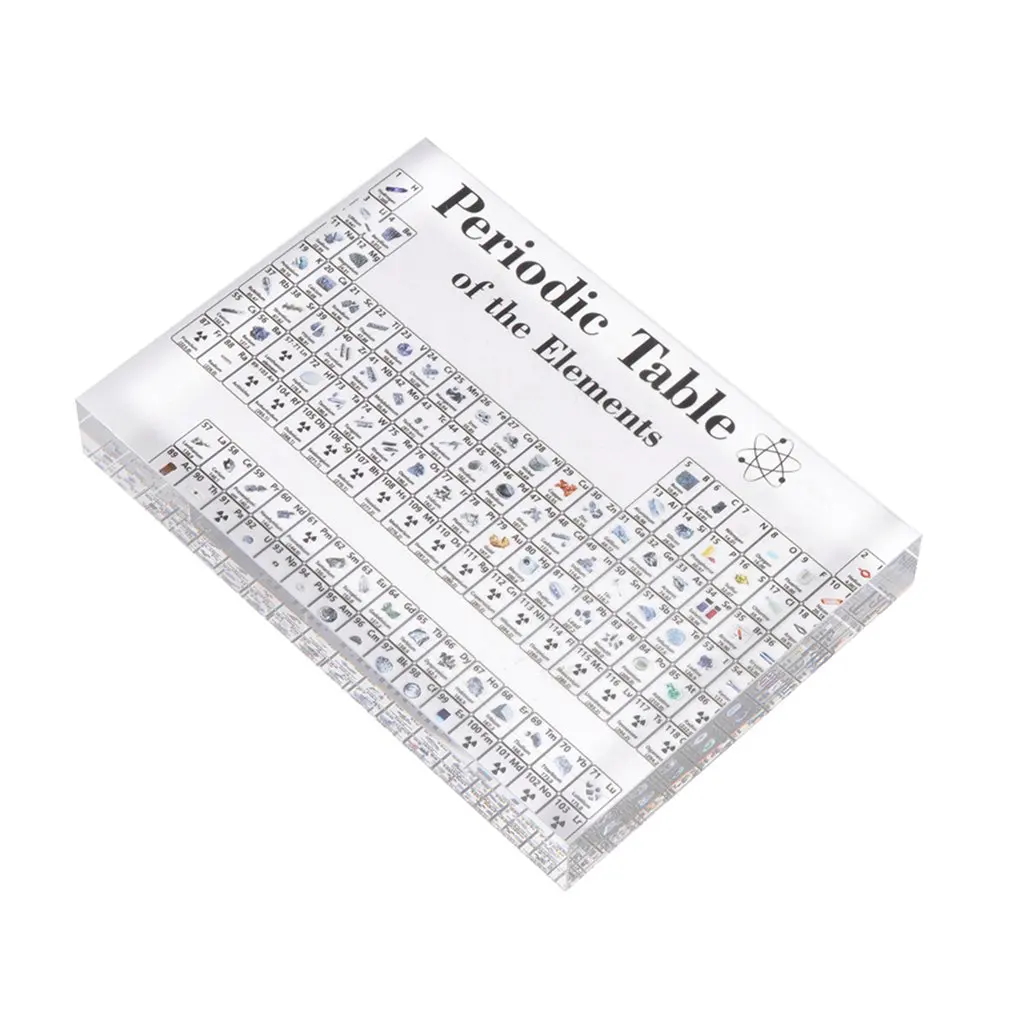 Акриловый дисплей для периодического стола с элементами детский школьный день