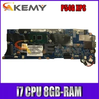 laptop motherboard for dell p54g xps 13 9350 aaz80 la c881p cn 0v33hm 06d13g 0fk79n with i7 cpu 8gb ram 100 fully tested