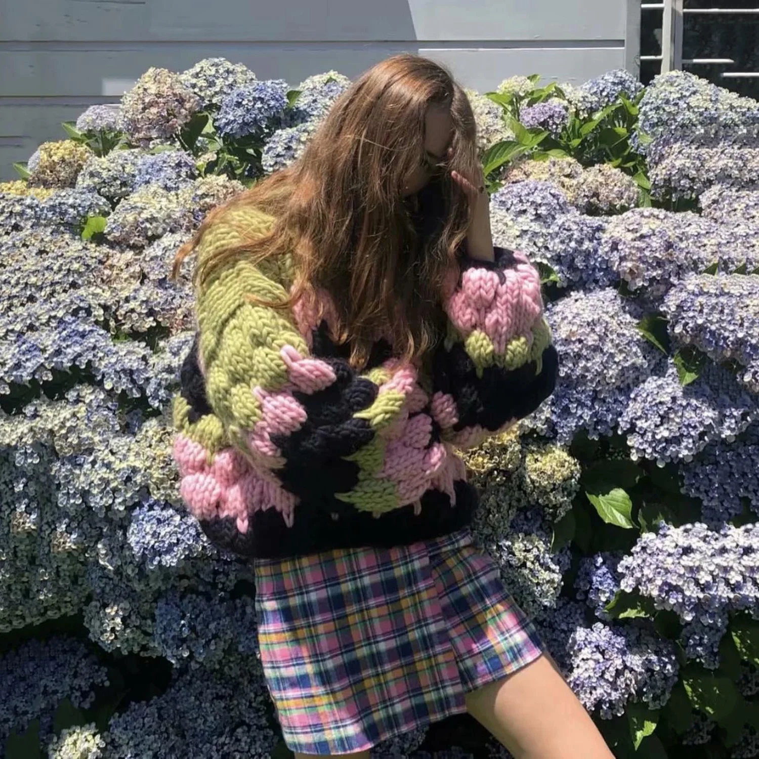 

Women Long Sleeve Sweater Harajuku V Neck Knitted Pullover Winter Autumn Slim Loose Top Sweater Fashion Elegant Outfit 2020