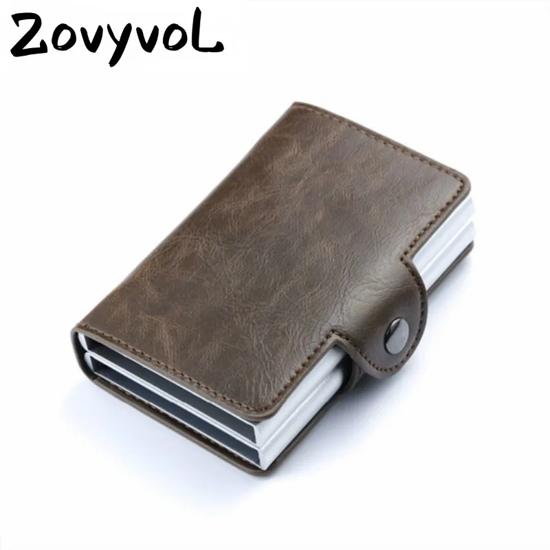 ZOVYVOL 2019 винтажный деловой 2 Алюминиевый бумажник для кредитных карт чехол