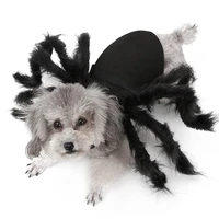 halloween dog cat costume realistic plush spider pets cosplay clothes adjustable halloween party apparel for cats kitten dogs
