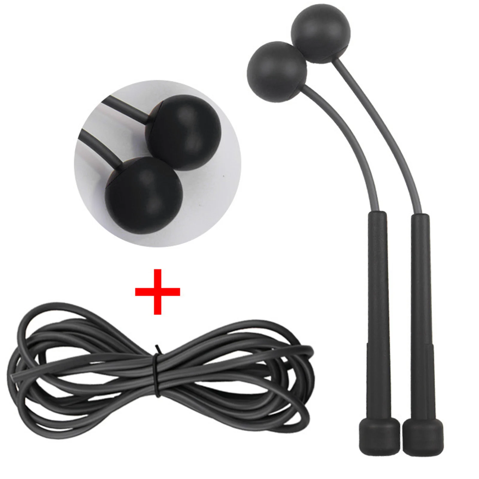 

Ropeless Skipping Rope Cordless Skipping Rope Adjustable Workout Fitness Jumping Rope for Kids Men Women