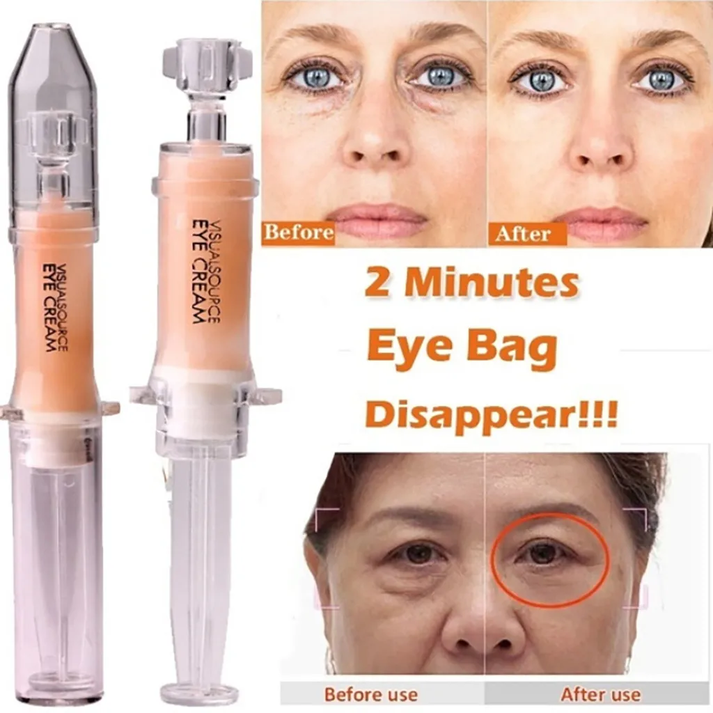 2 шт Мгновенный лифтинг жидкий насос крем для глаз Анти отечность морщины Ультра
