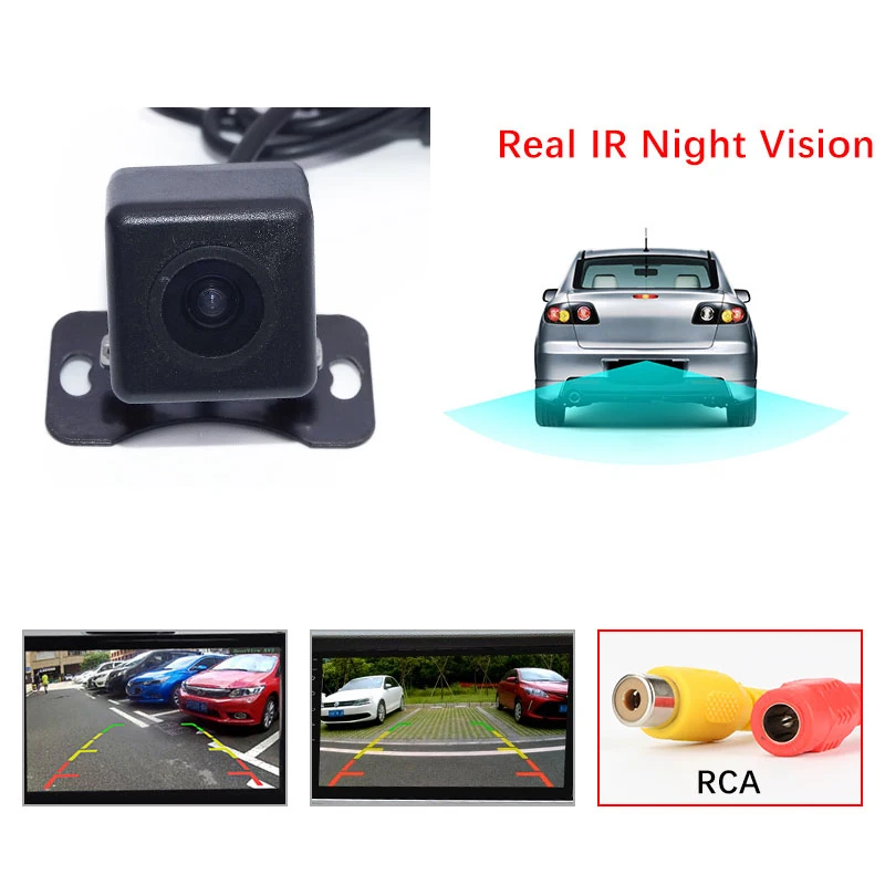 HD CCD Универсальный задний резервный камера Автомобильная заднего вида резервная