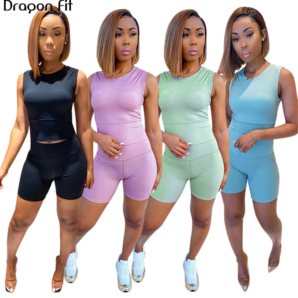 Женская спортивная одежда Dragon Fit комплект из 2 предметов для йоги фитнеса