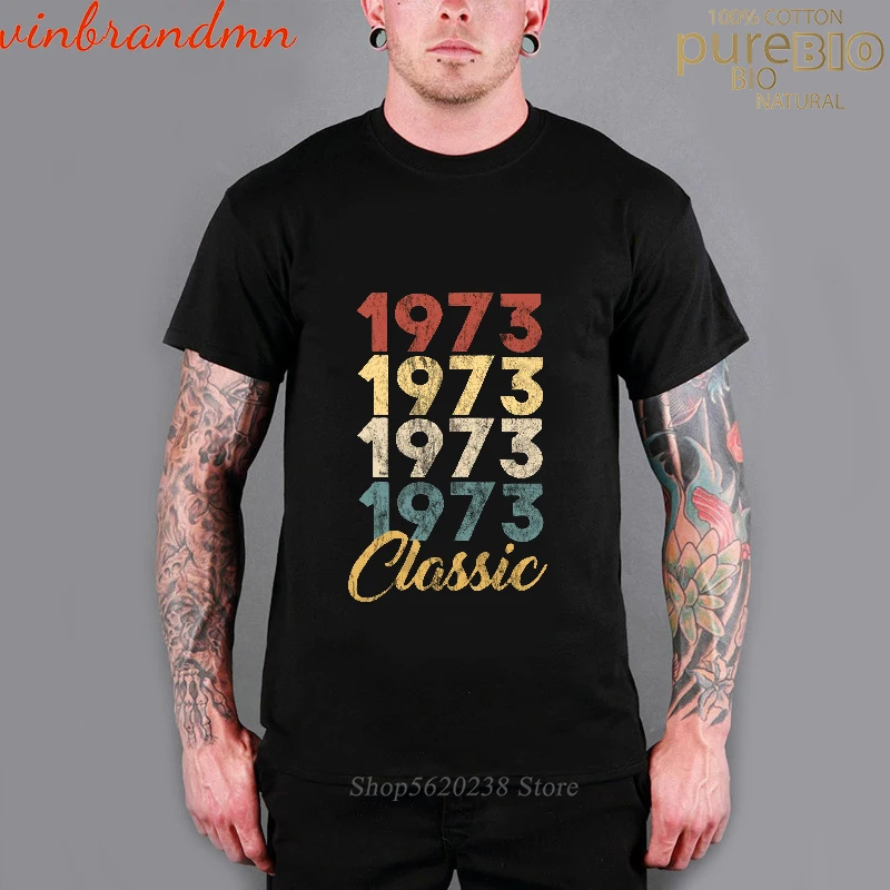 

Мужская футболка, классический подарок на День Благодарения, 47 лет, 1973, футболка «С Днем Рождения»