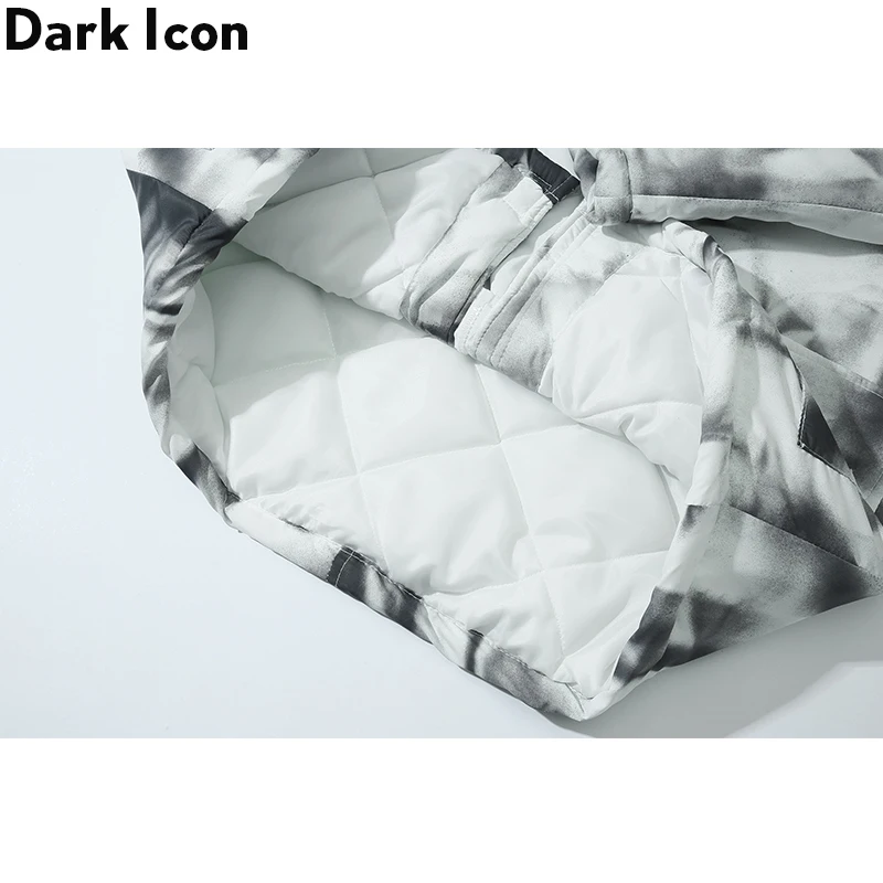 Темные иконы мужские парки с галстуком Длинные дизайнерские пальто хлопковой