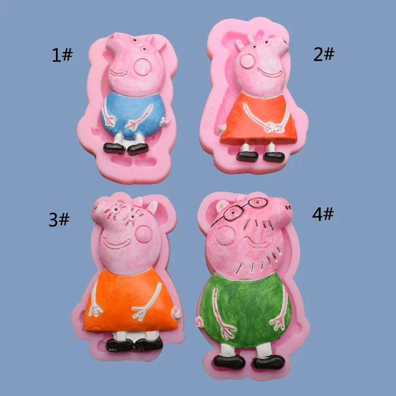 

Four Kinds of Pig Silicone Mold Chocolate Cake Decorative Biscuit Mold