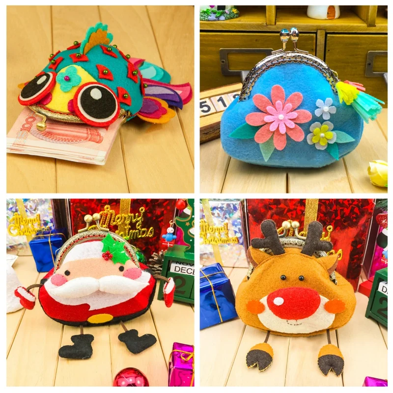 Рождественская ткань материалы для рукоделия комплект Санта-Клаус Снеговик Лось