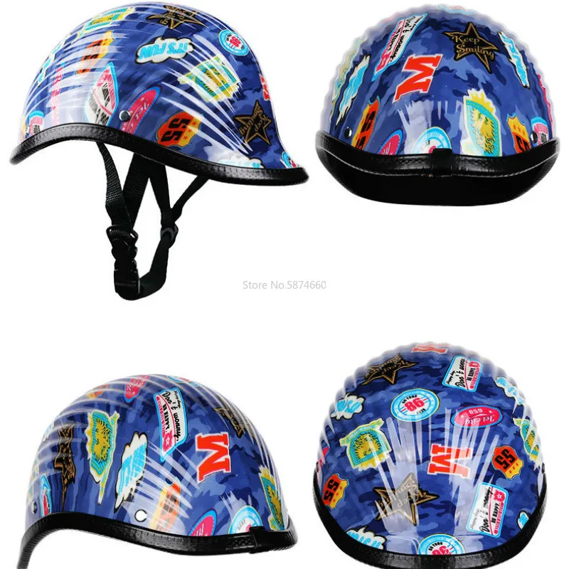 Мотоциклетный шлем на половину лица винтажный Ретро-шлем для мотоциклистов