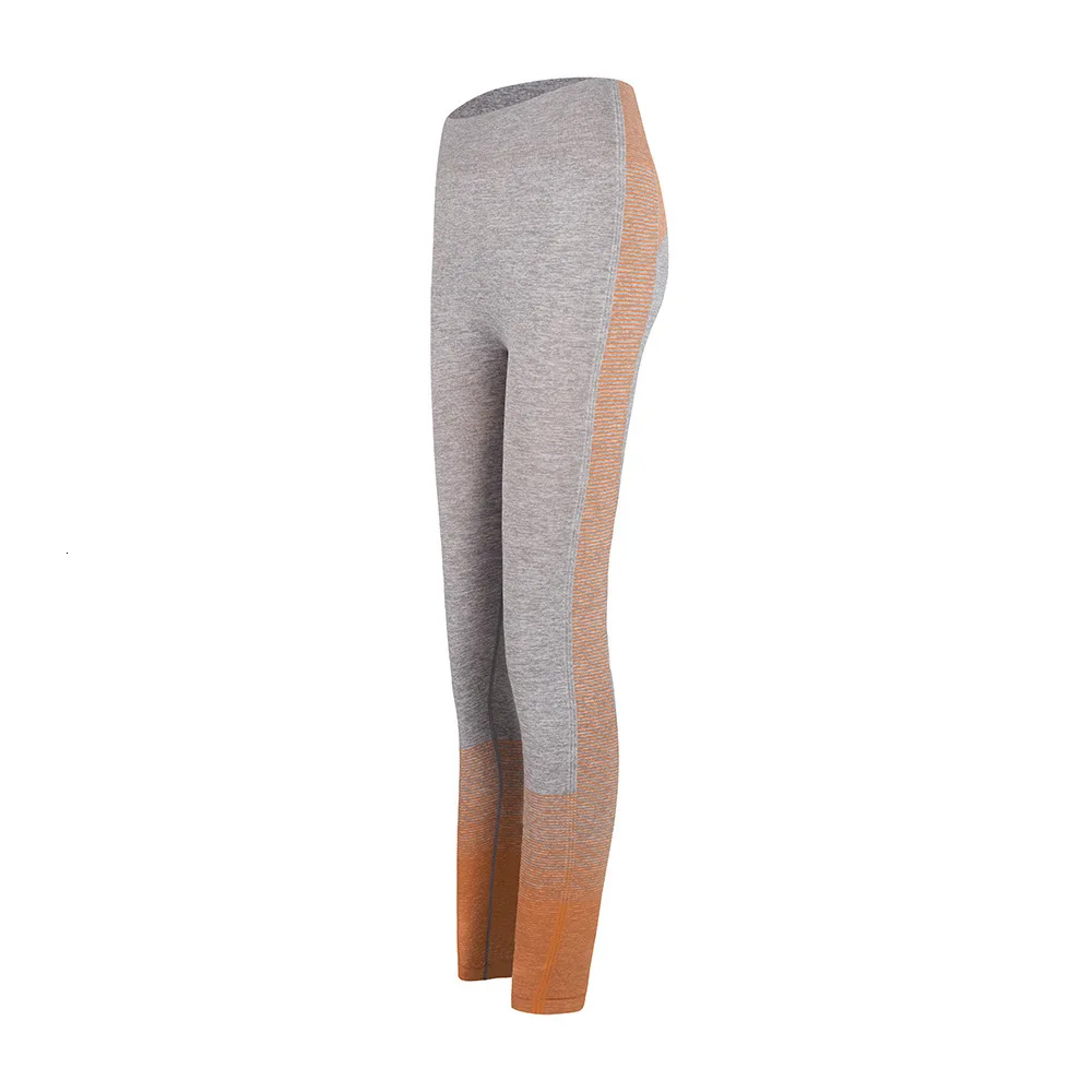 Orange Leggings NCLAGEN Для Женщин Йога брюки Бесшовные тренажерный зал Crz тренировки Фитнес Спортивная одежда Бодибилдинг колготки в полоску в стиле «хип Анальная пробка подъема леггинсы - Цвет: Orange Leggings