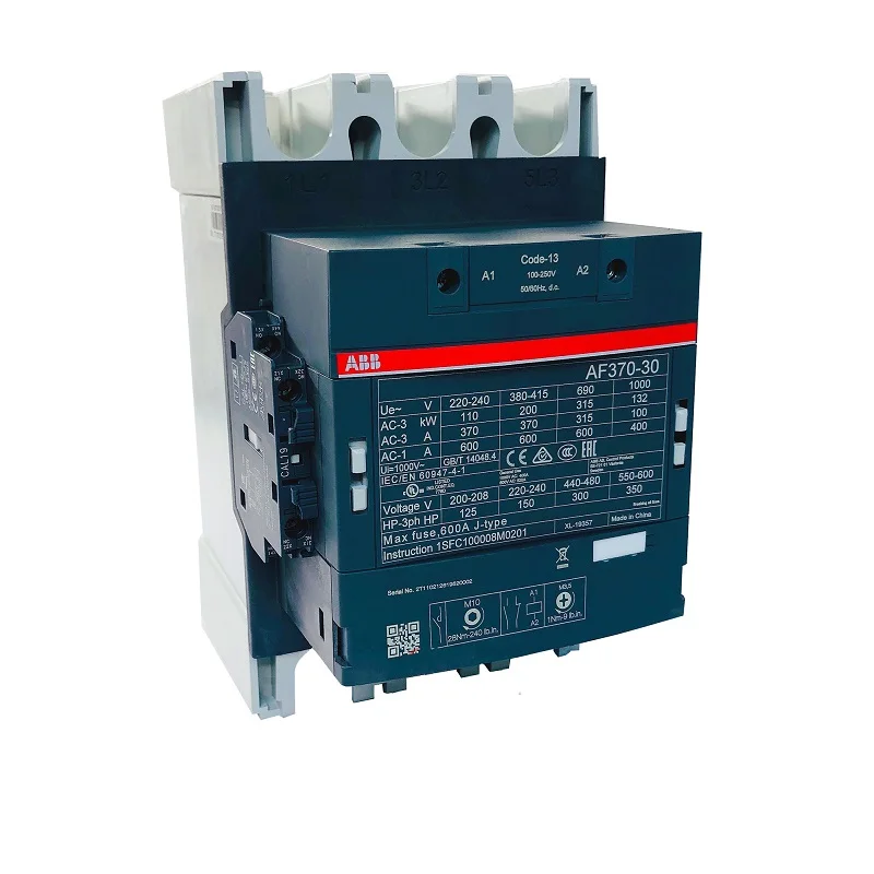 ABB 3-ploe контакторы AF серия AC/DC 1NC + 1NO 370A 200kw AF370-30-11-11 AF370-30-11-12 AF370-30-11-13 AF370-30-11-14 |