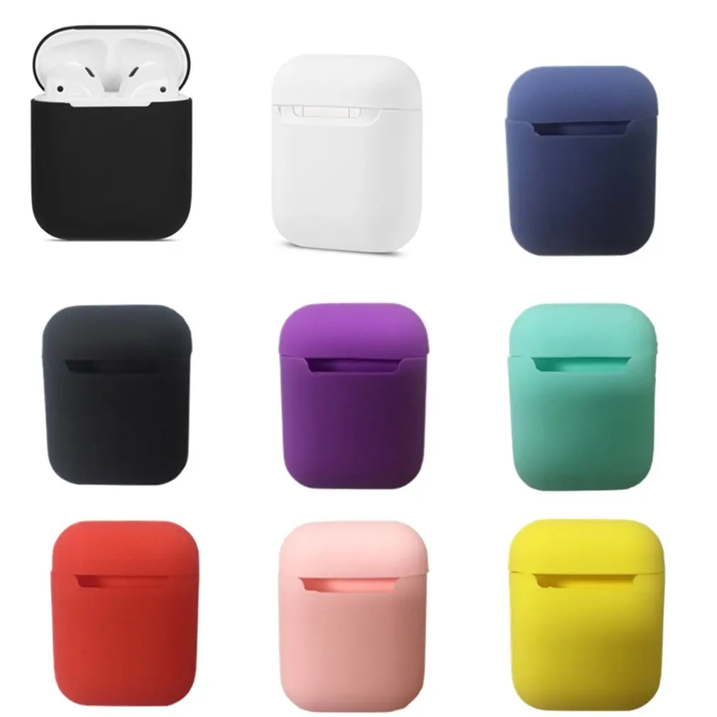 Universal Silicone Case Wireless Headset Waterproof Headphone Protection Box For Apple for Airpods Accessories