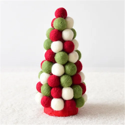 C-1PC Рождественский Органайзер navidad decoraciones para el hogar, сделай сам, шерстяной шар, настенные подвески в скандинавском стиле, детский домашний декор - Цвет: C-1PC