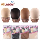 Alileader оптовая продажа, дышащие бейсболки с сетчатыми вставками, регулируемый парик, чулок для париков, 12 штук6 упаковок, дышащая нейлоновая сетка для волос