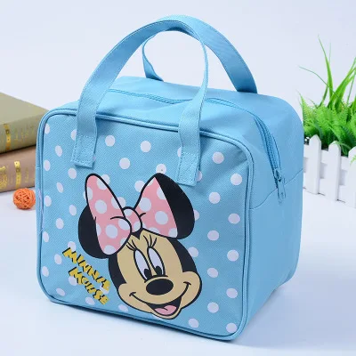 Disney мультфильм Минни ланч бокс сумка Повседневная ткань оксфорд хозяйственная сумка студенческий портативный Учебник Сумка книга мешок ланч - Цвет: 11