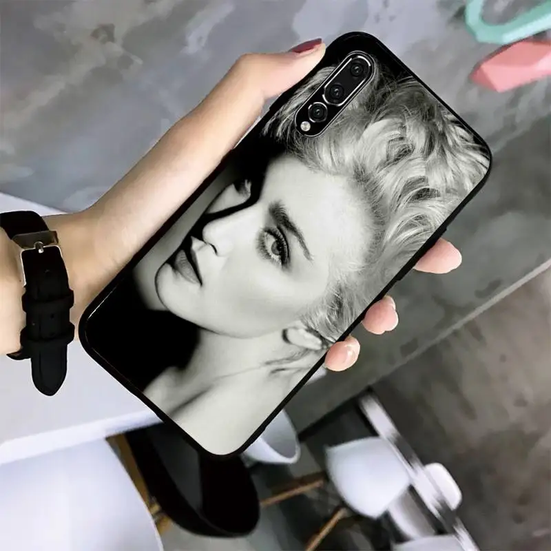 

Diva Madonna Pop Phone Case For Huawei G7 G8 P7 P8 P9 P10 P20 P30 Lite Mini Pro P Smart Plus Black Soft TPU Cove Fundas