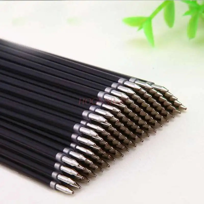 

school supplies 100pcs Black blue red ink convenient ballpoint pen refill low carbon environmental protection