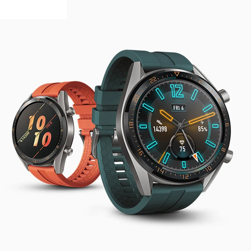 Ремешок силиконовый для Gear S3 frontier/classic браслет Samsung Galaxy watch 46 мм Amazfit bip 22 Huawei Watch GT