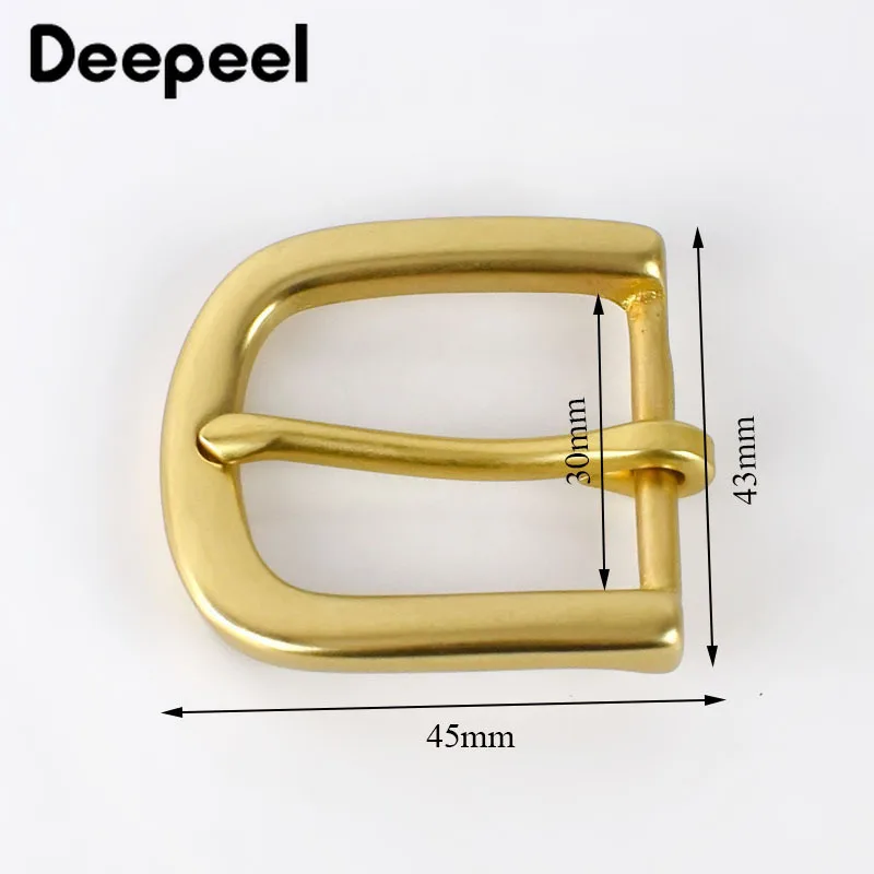 Deepeel 30 мм Ширина Чистая латунь пряжки ремня для мужчин и женщин женские ремни