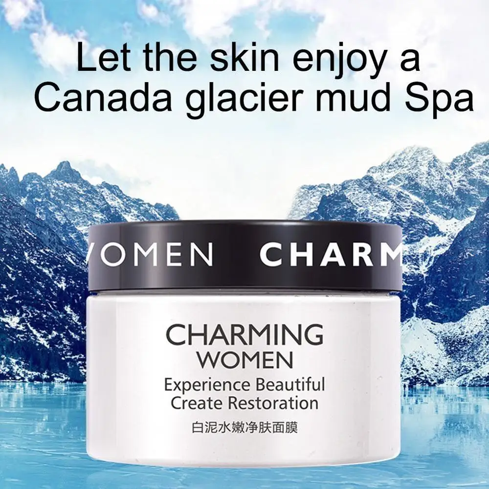 120 г канадская Ледниковая грязевая детоксицирующая маска белая глина для