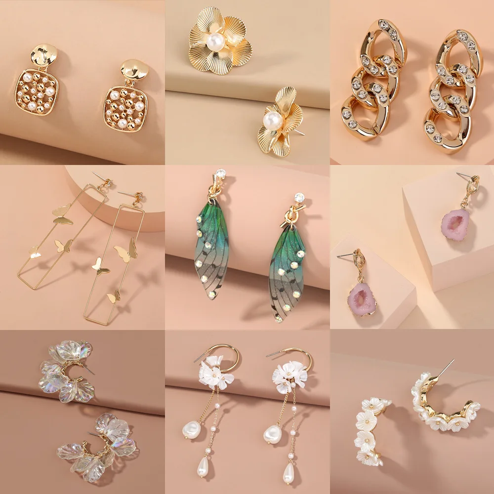 

New fashion temperament wild fresh small earrings female earrings jewelry korean tassel earrings new earrings earring long