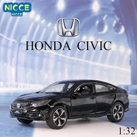 nicce 132 honda civic diecasts toy vehicles metal car model sound light collection car toys for children christmas gift a107