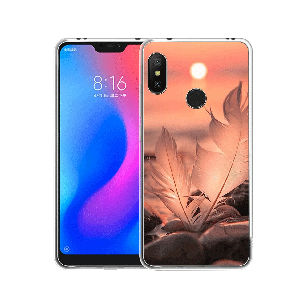 Mobile Phone Case For Xiaomi Redmi Note 4 4X 3 5 6 7 Pro 5A Hard Cover Feather Beautiful | Мобильные телефоны и