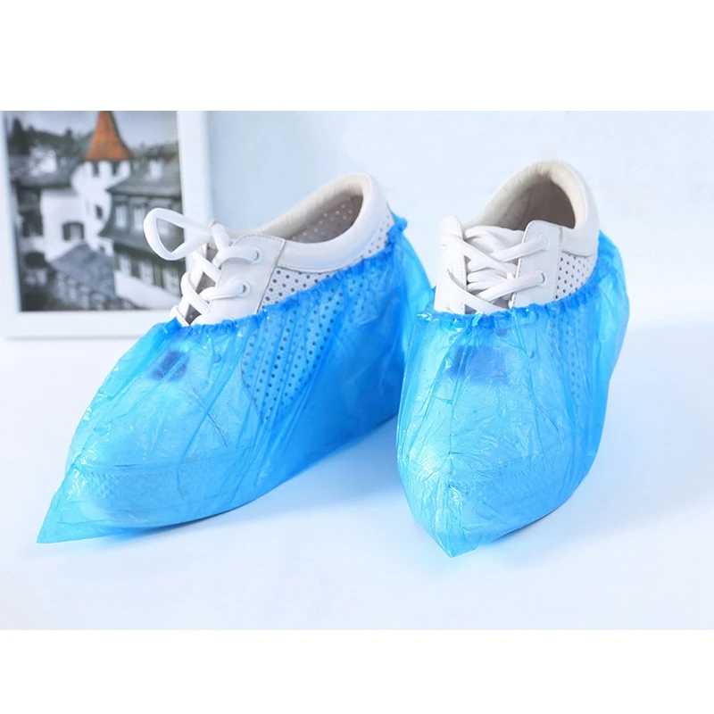 

FGGS-200 Pcs Thicken Extra Waterproof Disposable Boots and Shoe Covers, Durable Non-Slip, Textured Tread, Non-Toxic