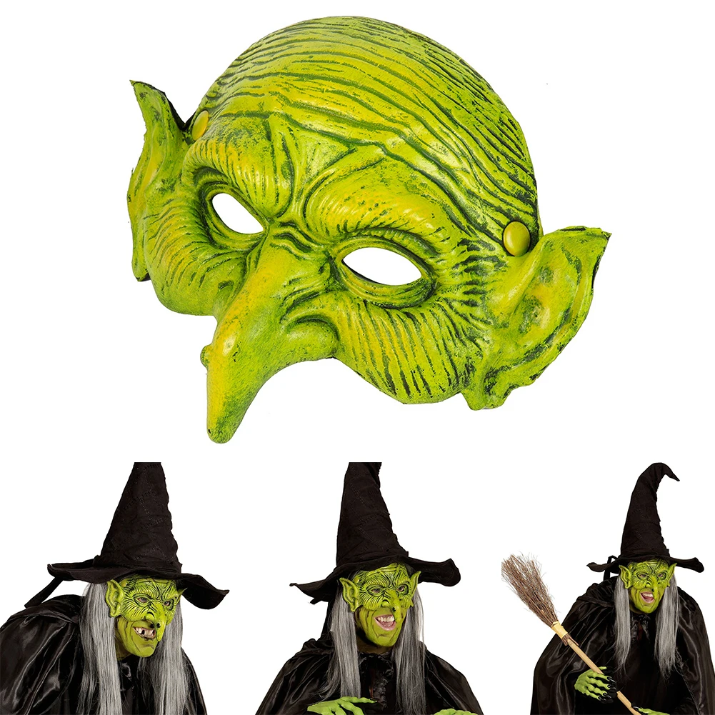Вечерние маскарадные маски на половину лица страшное платье Хэллоуин Ведьмак ПУ