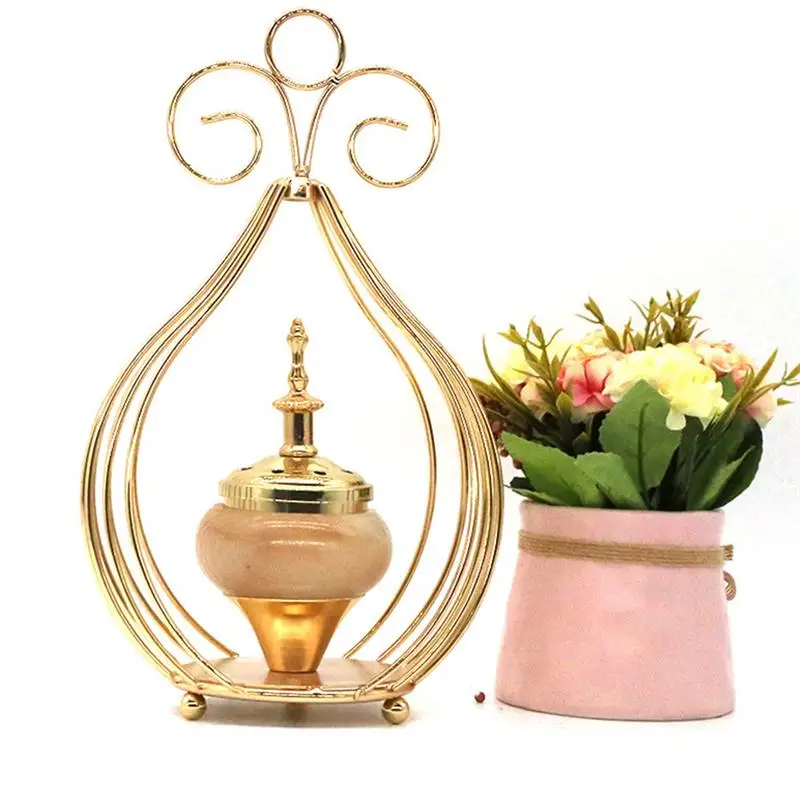 

New Creative Metal Wrought Iron Incense Burner Living Room Porch Ornaments Home Decoration Accessories Housewarming Gifts
