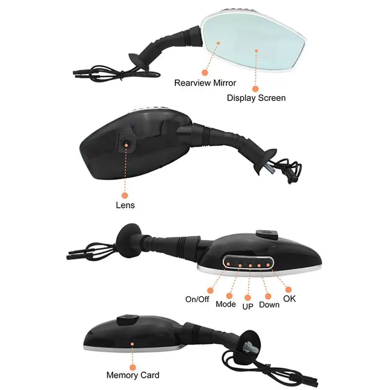 

Vikewe 2.7 Inch Motorcycle Camera Car Dvr For Motorcycle Rearview Mirror Camera Auto 2 DVRs Motorcycle Dvr Camera Video Recorder