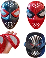 spider homecoming man far from home iron spider faceshell cosplay mask helmet costume accessory elastic straps red black mask