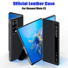 Official Original Smart View Call ID Leather flip Cover Case for HUAWEI Mate X2