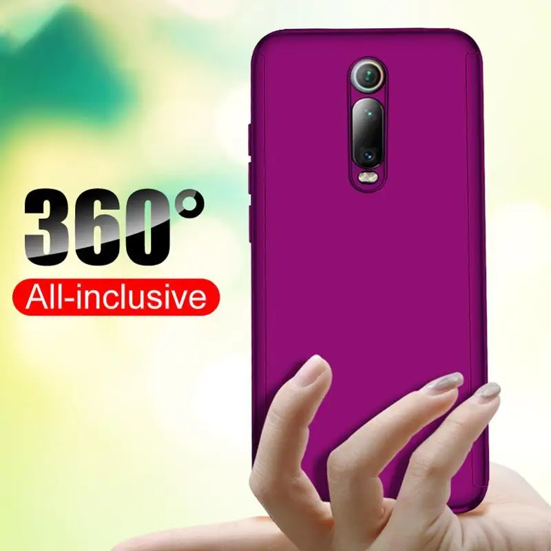 Чехол для телефона с полной защитой на 360 ° задняя крышка + пленка из закаленного