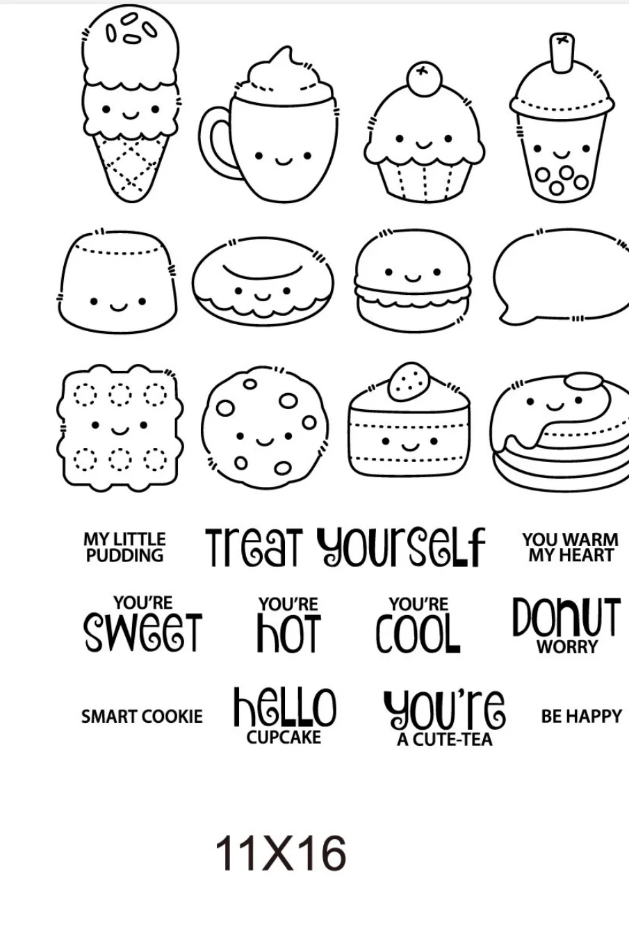 Прозрачный силиконовый штамп/печать для скрапбукинга своими