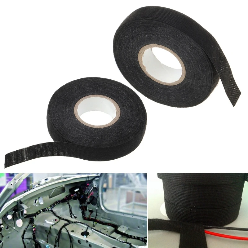 1Pc 19mm Car Auto Wiring Harness Tape Adhesive Cable Protection 