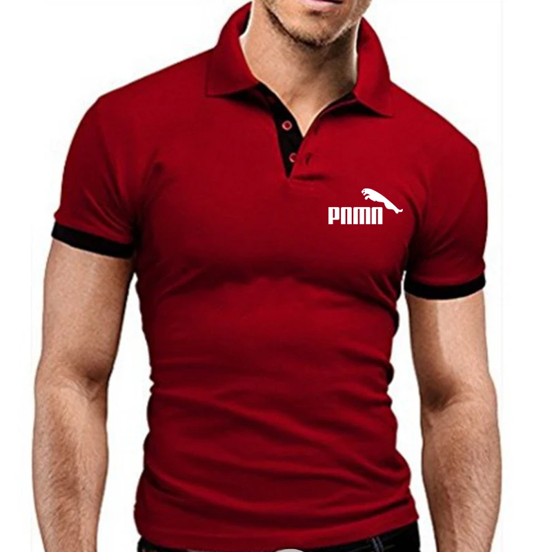 

New Polo Shirt Men's Summer Stitching Men's Shorts Sleeves Polo Business Clothes Luxury Men's T-shirt Brand Polos MTP129