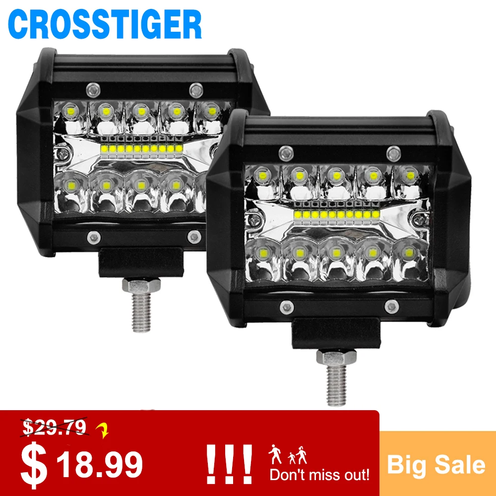 4 дюйма супер яркий светодиодный фонарь для автомобиля 60 Вт комбинированный луч