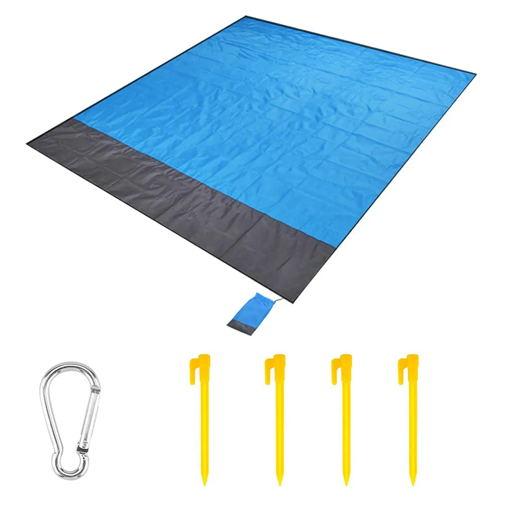 

Beach Blanket Picnic Pocket Blanket Mat Sandproof Foldable Portable Lightweight Rug For Outdoor Garden Park Grass Travel Camping