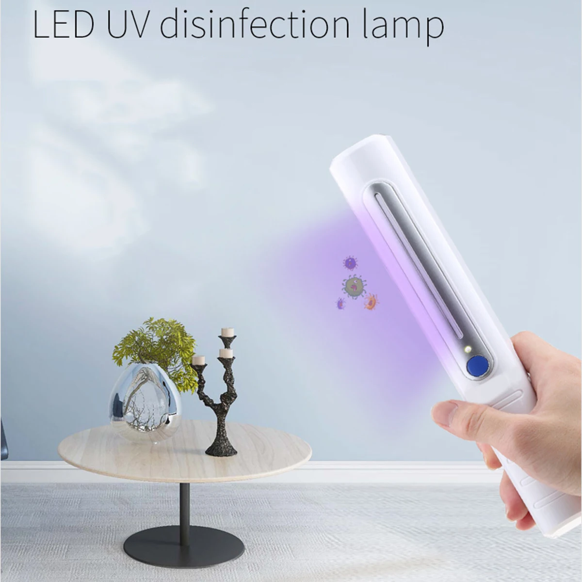 

UV-C светильник Портативный ультрафиолетового дезинфицирующее средство палочка, который убивает бактерии и дезинфекции рук держатель UV све...