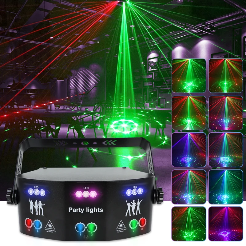 Professional DMX Sound Controller DJ Disco Light Stage  LED Laser Projetor Lamp Beam Strobe Party Light Music for Club Bar Show