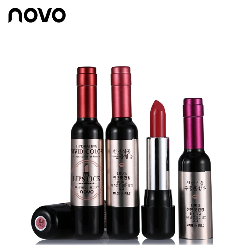 NOVO красное вино матовая губная помада Batom бархатный оттенок губ Макияж Губная Rouge