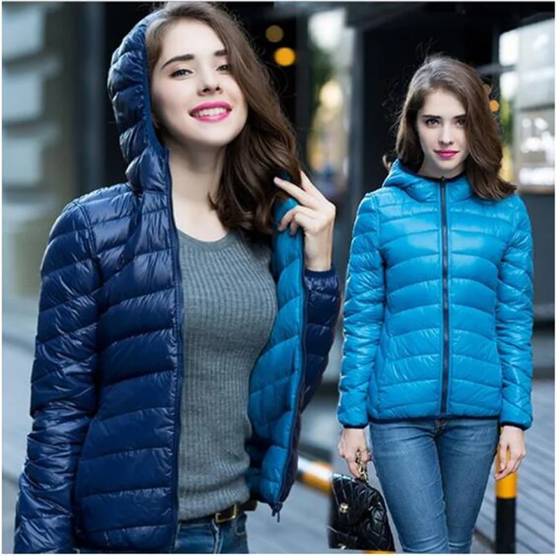 2019 брендовая одежда женский супер-светильник тонкий пуховик на 90% белом утином