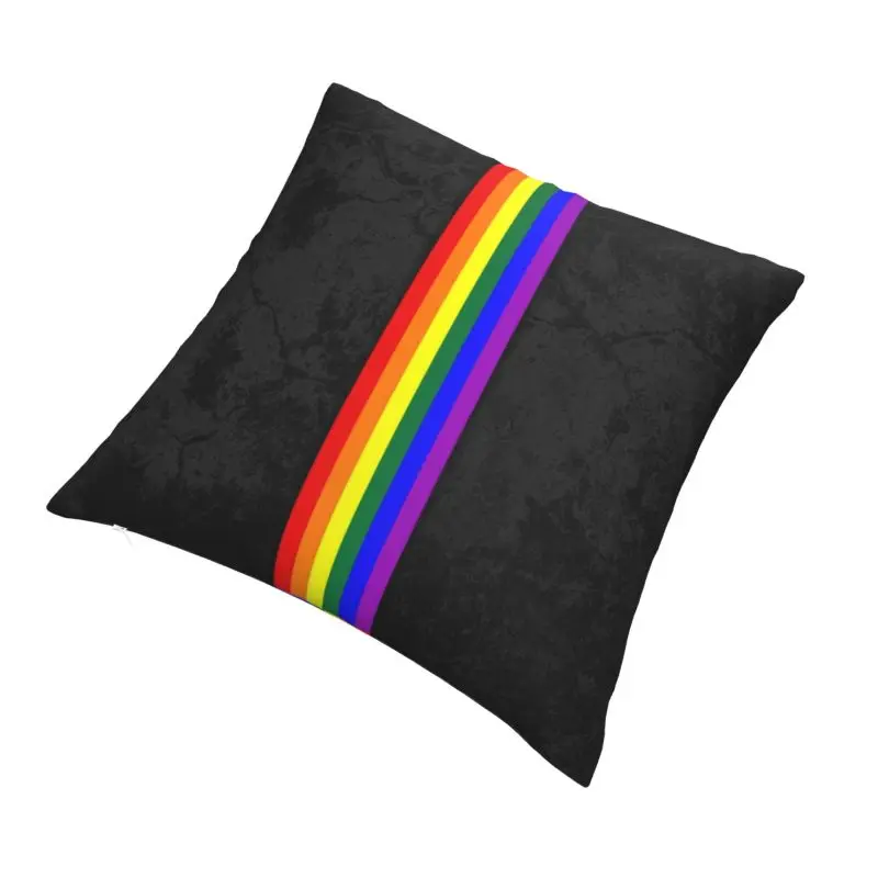 Модные рваные ЛГБТ гордость флаг полоса Подушка Чехол домашний декоративный