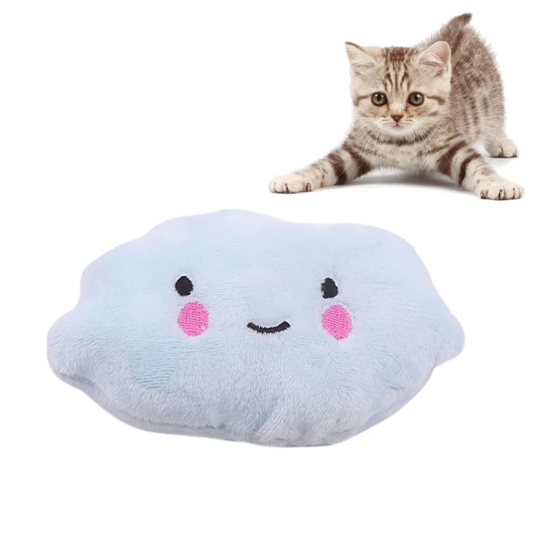 

Игрушки для кошек и собак, забавная игрушка для жевания животных, мультяшная звезда, облако, фруктовая форма, пищащая игрушка для домашних ж...