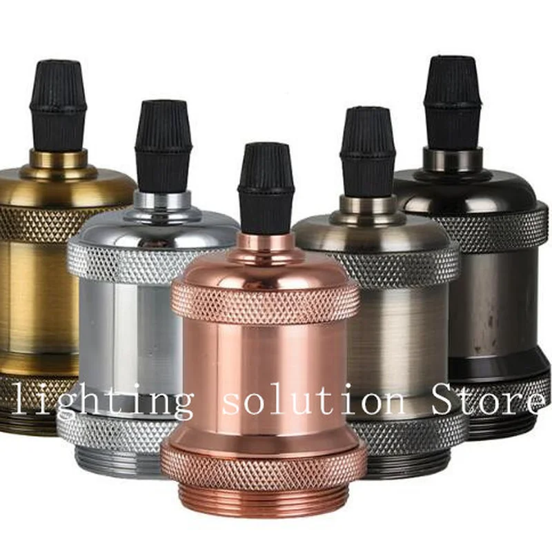 Винтажный держатель для лампы Эдисона E27 в старинном ретро стиле с винтовой