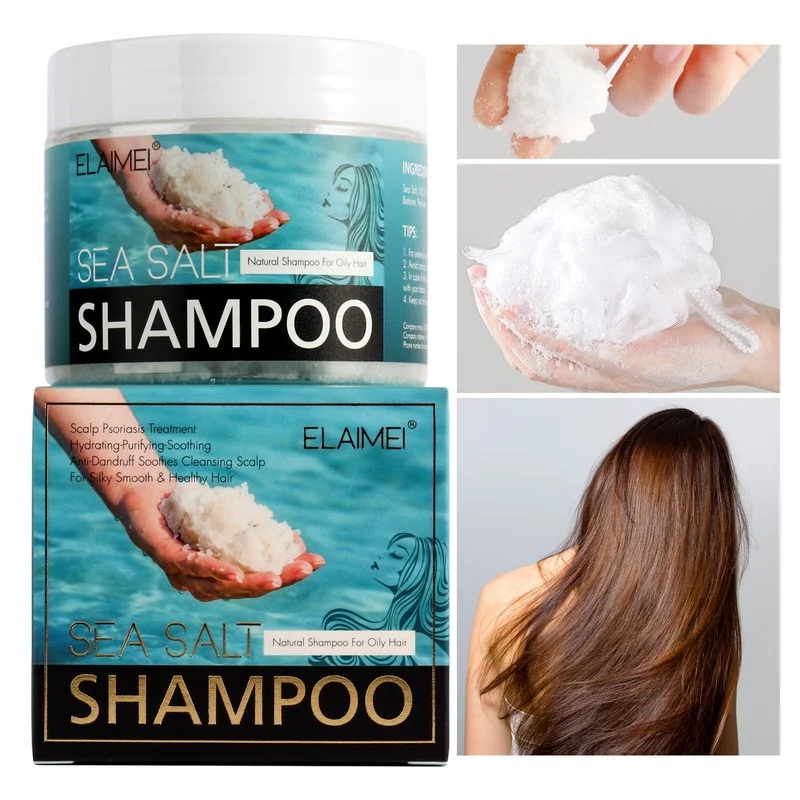 

Sea Salt Shampoo Refreshing, Oil Control, Anti-dandruff, Soothing Cleansing Hair Follicles, Clean Bath Salt Shampoo