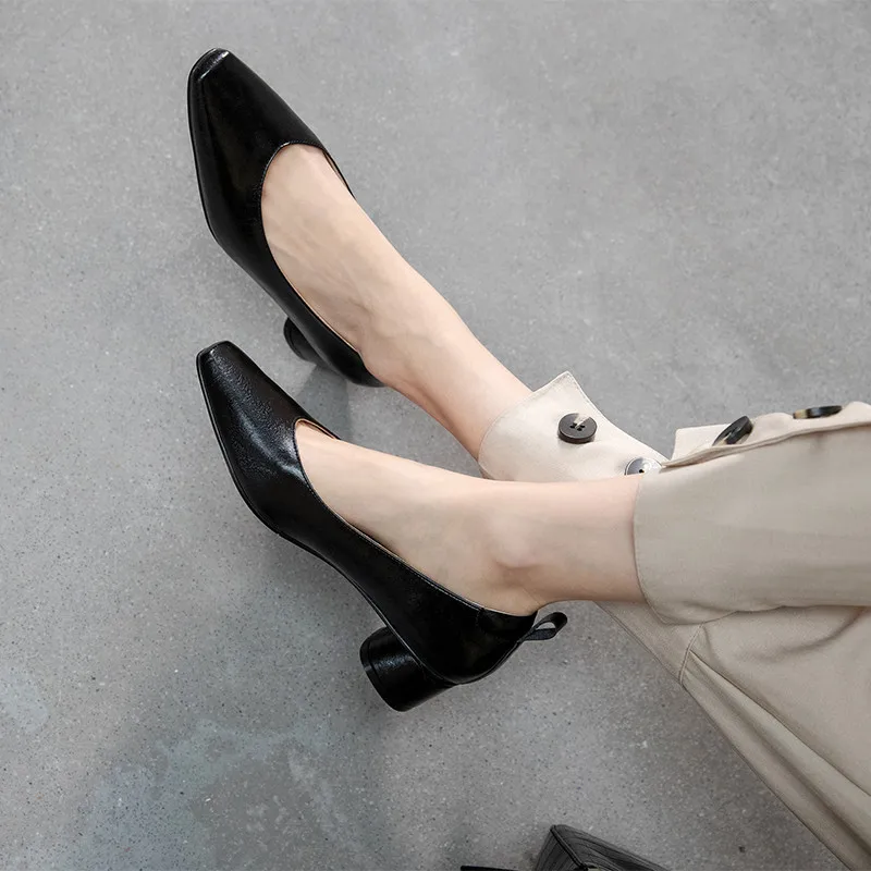 

FEDONAS Genuine Leather Pumps High Heels Sandals Spring Newest Shoes Woman 2021 Concise Designer Wedding Casual Women Shoes